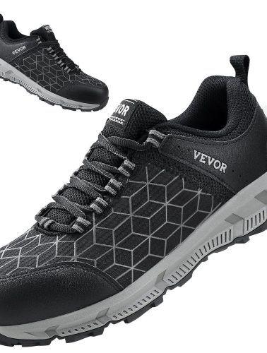 Steel Toe Shoes for Men US Size 9.5 Wide Athletic Work Shoe Sneakers Black